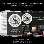 Gothic Black Raven Nevermore Geburtstag Pappteller