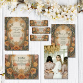 Antikes florales Jugendstil Brautparty Pappteller