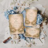 Geweih Floral Boho Hochzeit Save The Date