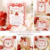 Apple of Our Eye Girl Clothesline Baby Shower Pappteller