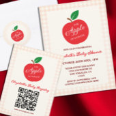 Der Apfel unserer Augenbabydusche Serviette