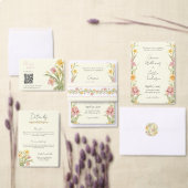 April Blossom Garten Narzisse Monogramm Aufkleber (Personalisiere diese Kollektion eines unabhängigen Creators.)