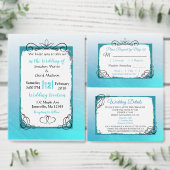 Personalisiertes Aqua Blue Scratch Cocktail Napkin Serviette (Personalisiere diese Kollektion eines unabhängigen Creators.)