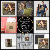 Vintager Aquarius Wasserträger Zodiac Zeichen Spielkarten