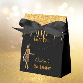 Birthday Party Black Gold 1920er Kunst Deko Retro Serviette