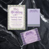 Art Nouveau Thistle Wheel Lilac Begleitkarte (Personalisiere diese Kollektion eines unabhängigen Creators.)