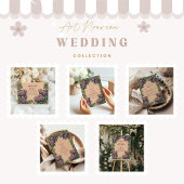 Art Nouveau Lilac Wedding Begleitkarte