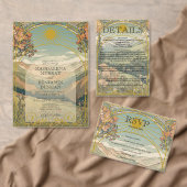 Vintage Art Nouveau Floral Monogram Initialen Geschenkanhänger (Personalisiere diese Kollektion eines unabhängigen Creators.)