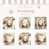 Jugendstil-Wildblume Einladung