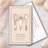 Cupcake Baker Bakery Pastry Chef Visitenkarte