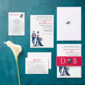 Australia Couple Wedding Runder Aufkleber (Personalisiere diese Kollektion eines unabhängigen Creators.)