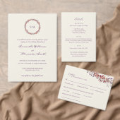 Anpassbare Elegante-Wreath-Hochzeit Dankeskarte (Personalisiere diese Kollektion eines unabhängigen Creators.)