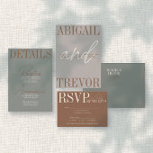 Fett- und Retro-Verschlusskarte Begleitkarte