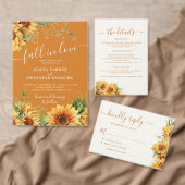 Rust orange rustic boho floral autumn fall wedding save the date (Personalisiere diese Kollektion eines unabhängigen Creators.)