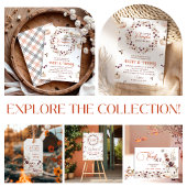 Rustic Autumn Pumpkin Floral Baby Shower Thank You Geschenktütchen