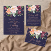 Herbst | Rosen Gold Light Save the Date Card (Personalisiere diese Kollektion eines unabhängigen Creators.)