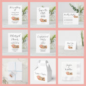 Herbstliche Blume und Holzsignatur Save The Date