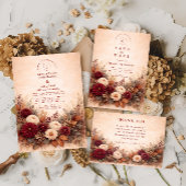 Autumn Garden Floral Wedding Einladung