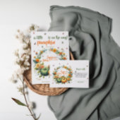 Sweet Little Pumpkin Floral Fall Diaper Raffle Begleitkarte