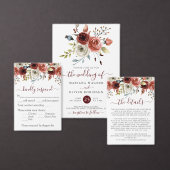 Hochzeitsankündigung Herbst Mix Aquarellblume Einladung (Personalisiere diese Kollektion eines unabhängigen Creators.)