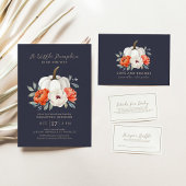 Kleine Pumpkin Baby Duschkarten und Geschenke-Zeic Poster