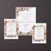 Herbstfarben pfirsichfarben Braun Hochzeit (Personalisiere diese Kollektion eines unabhängigen Creators.)