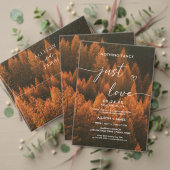 Autumn Woods Minimalist Einladung (Personalisieren Sie die Kollektion dieses unabhängigen Creators. Test)