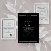 Modernes Minimalistisches Hochzeitsprogramm / JAHR Programm