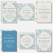 Azulejo Blue Wedding Einladung