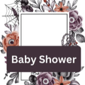 Halloween-Kinderdusche, geschlechtsneutral, Oktobe Einladung