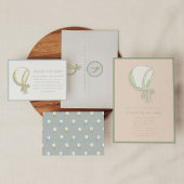 Blue Baby Bonnet Wrapping Paper Geschenkpapier