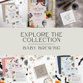 Wizard Halloween Boy Diaper Raffle Baby Dusche Begleitkarte