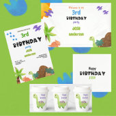 Baby Dinosaurier Personalisiert Geburtstagsparty Serviette