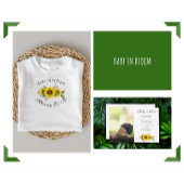 Sonnenblume Wasserfarbe Rosa Blumendusche Einladung