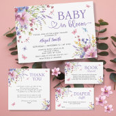 BABY IN BLOOM FLORAL WILDBLUMEN BABY DUSCHE PAPPTELLER