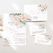 Baby in Bloom Floral Pink Babydusche Begrüßungspos Poster