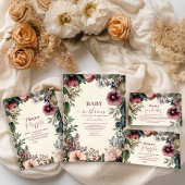 Baby in Bloom Spring Wildblume Diapper Raffle Begleitkarte