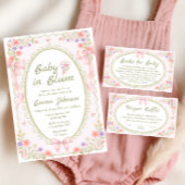 Baby in Bloom Wildflower Baby Shower Pappteller