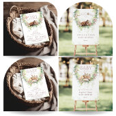 Baby Bloom Spring Rosa Blumenspulendusche Windeln Begleitkarte