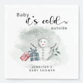 Baby seine kalte Außendusche Dank Karte