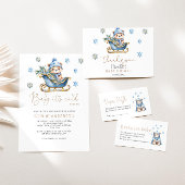 Baby Es ist kalt draußen Niedliche Bärenspülung Dankeskarte