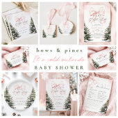 Weihnachtsbaum Pink Bow Wrapping Paper Geschenkpapier