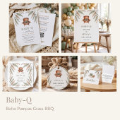 Boho Pampas Gras BBQ Grill Danke