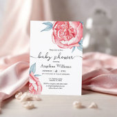 Babydusche Einladungen Blume