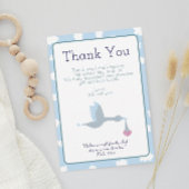 Baby Boy Stork mit Blue Sky und Wolken Baby Strampler