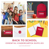 Einfache Grünfläche Personalisiert Zubehörtasche