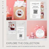 Bäckerei Custom Foto QR Weißes Geschenkgutschein