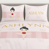 Custom 3D Cute Blue Ballerina Girls Birthday | Pappteller