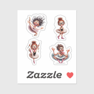 Collection Ballerinas Crazy Aufkleber