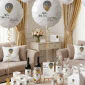 Baby Ballon Bronze Gold Danke